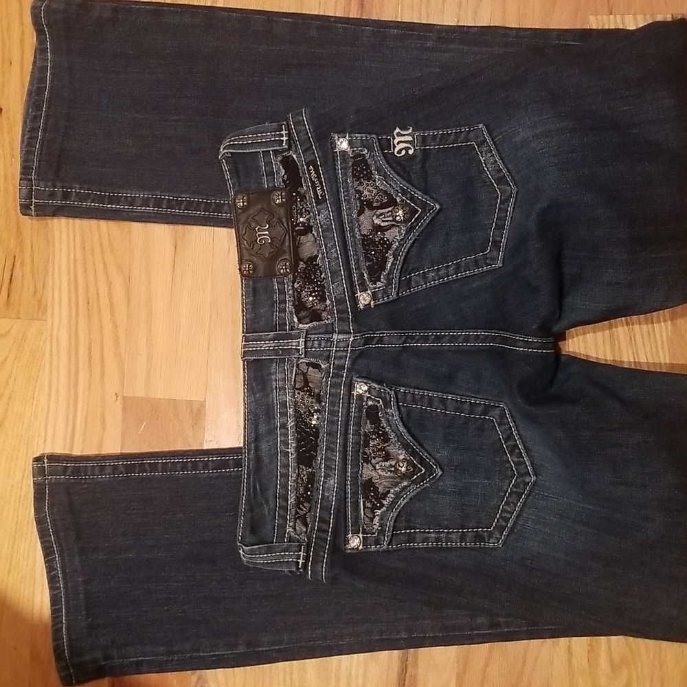 MISS ME EMBLESSISHED BOOT CUT JEANS STYLE JP5002-2